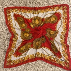 Fendi silk wrap 33*33”